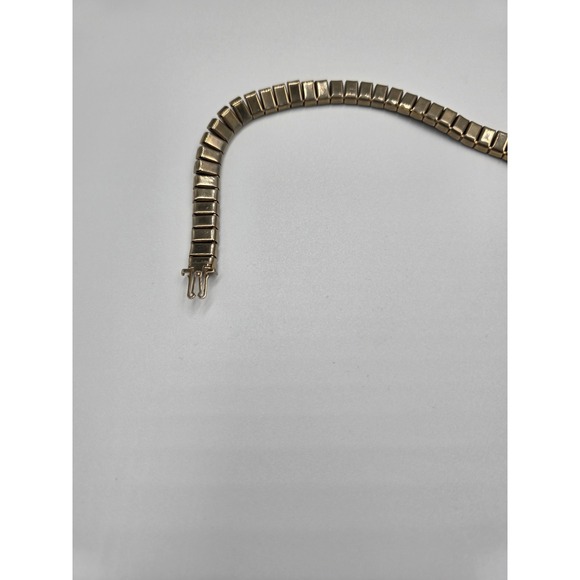 Vintage Weiss Purple Choker Necklace 1950s Rhinestone Signed 14" Gold tone - Picture 12 of 13